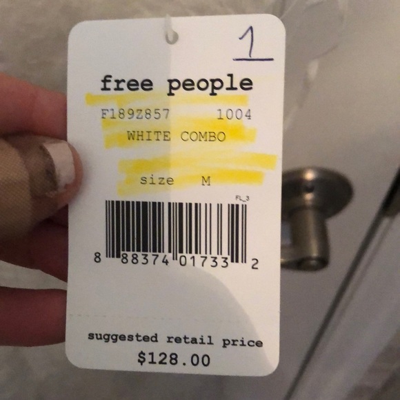 NWT free people dress white M - Picture 4 of 8